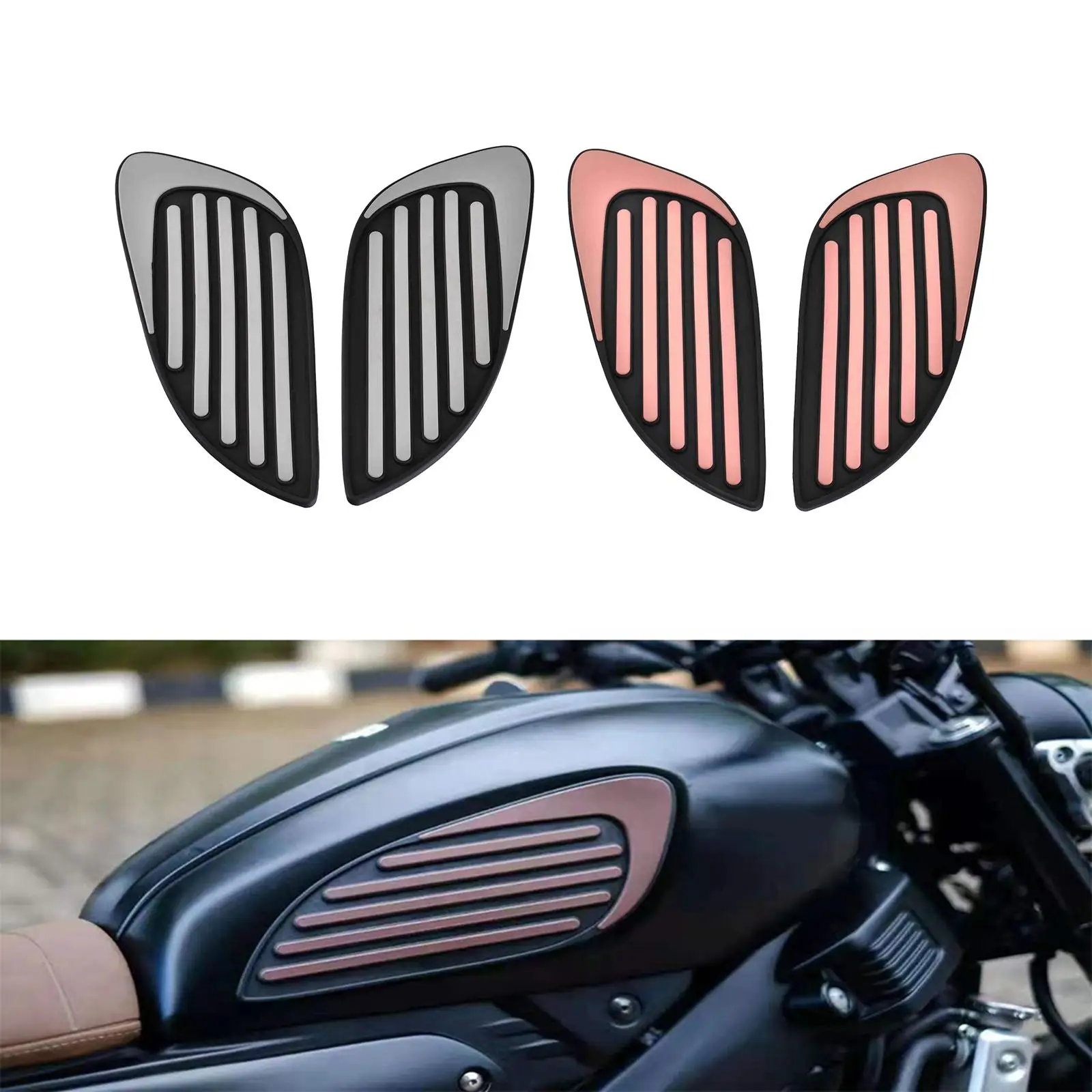 2 Pieces Fuel Tank Sticker Knee Pads Decal Accessories for XSR155