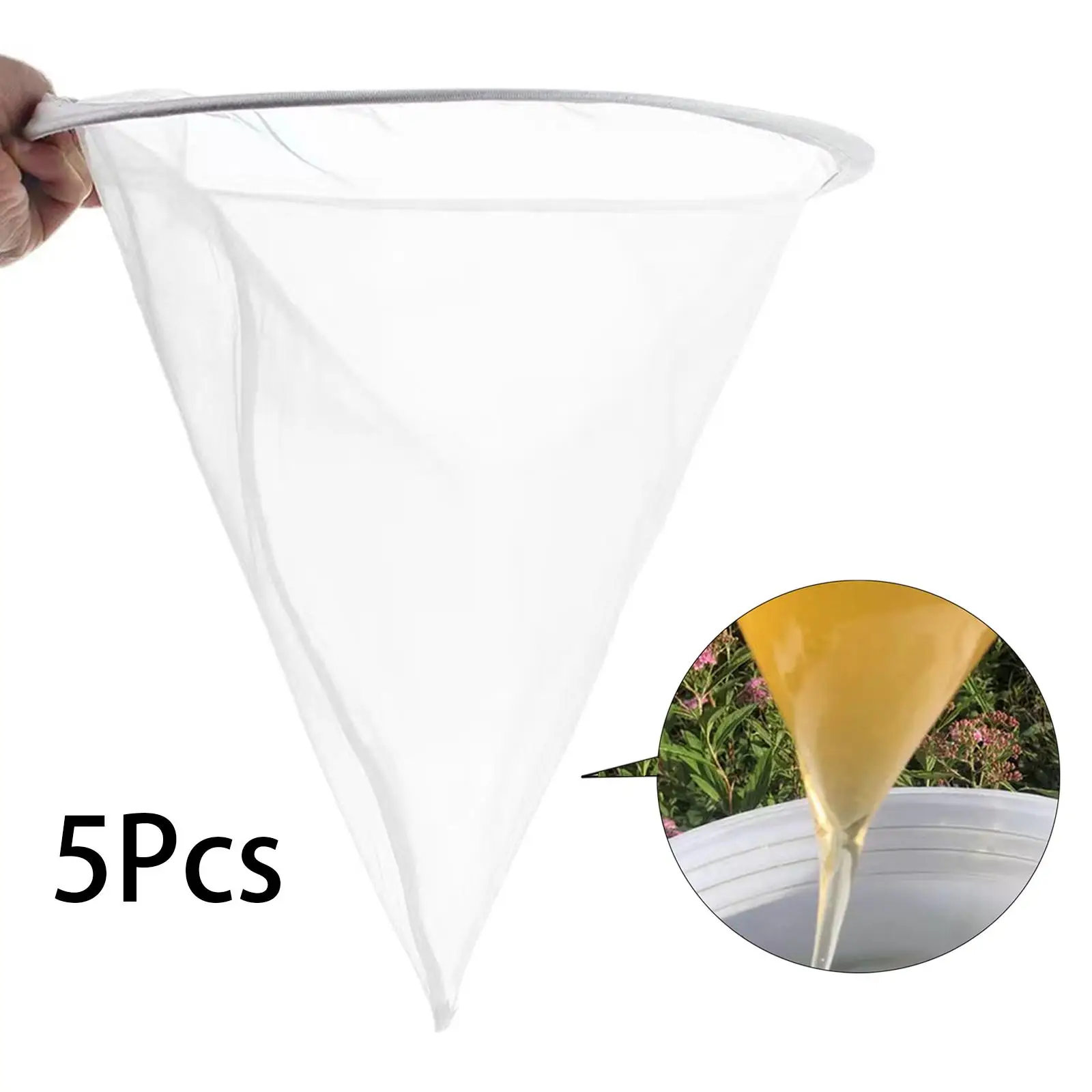 5x Honey Filter Bag Apiary Equipment Extraction Tool Food Grade Mesh Strainer