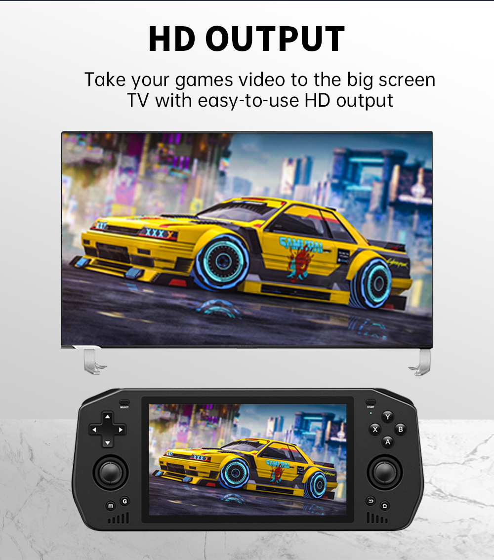 Игровой автомат Powkiddy X28 Unisoc Tiger T618, 5,5 дюйма, сенсорный  IPS-экран, Android 11, PSP PS2, HD ТВ-выход, 512G, 70000 игр | AliExpress