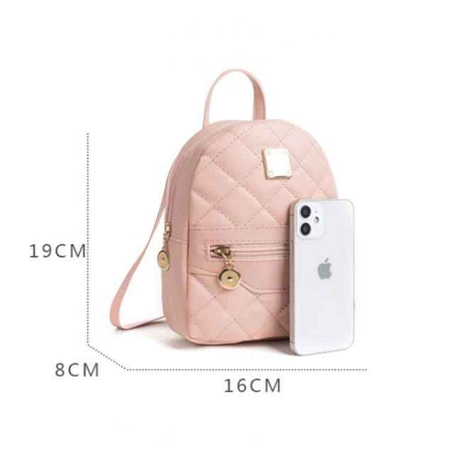 Women's Mini Backpack Luxury PU Leather Kawaii Backpack Cute Graceful  Bagpack Small School Bags for Girls Bow-knot Leaf Hollow - AliExpress