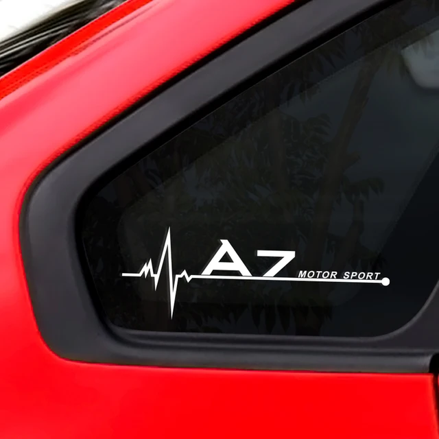 LMLZNP Car Stickers Stripe Decals,for Audi A3 8P 8V A4 B6 B8 B7 A6 C5 C6 C7  Q5 Q7 TT Accessories 2pcs Car Side Door Sticker Stripe Skirt Decals