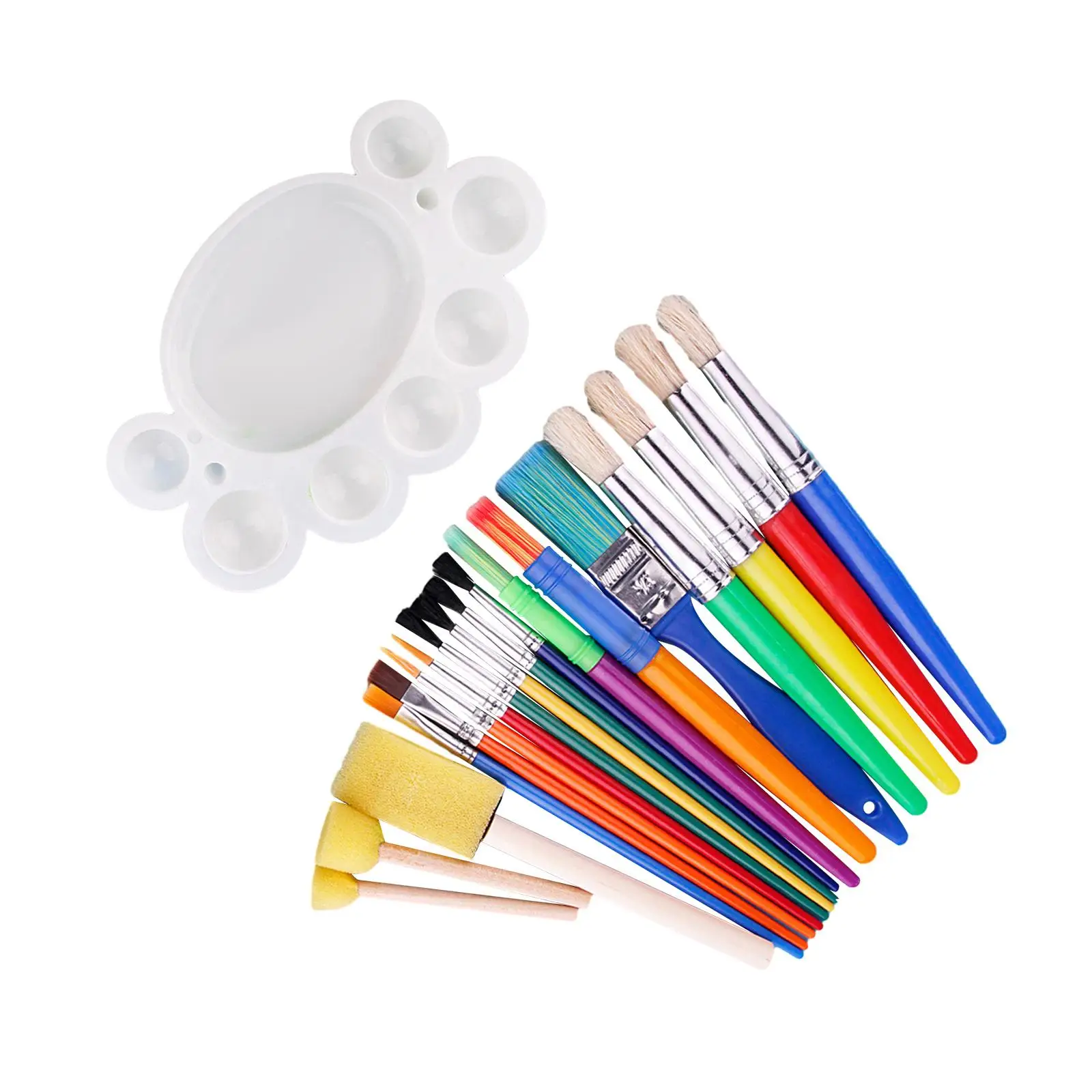 19x Paint Brush Set Watercolor Painting Boys and Girls Children Adults Beginner Lightweight Paintbrushes Painting Brushes