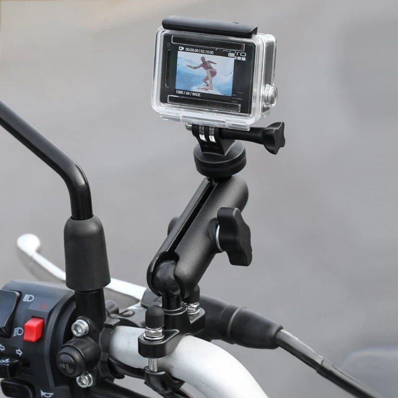 Title 7, Für GoPro Motorrad Fahrrad Lenker Rückspiegel 3...