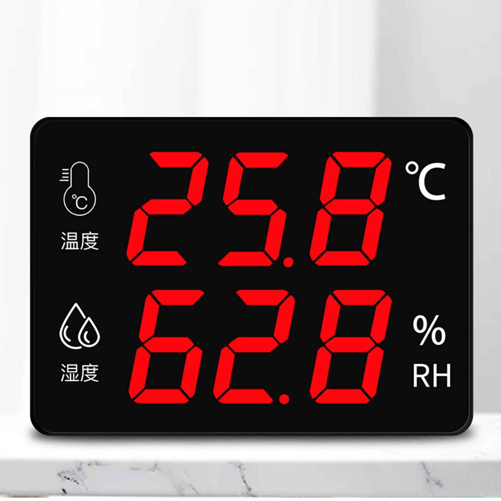 Industry Thermometer and Hygrometer Temperature Humidity Meter Data Logger Recorder With Alarm Clock
