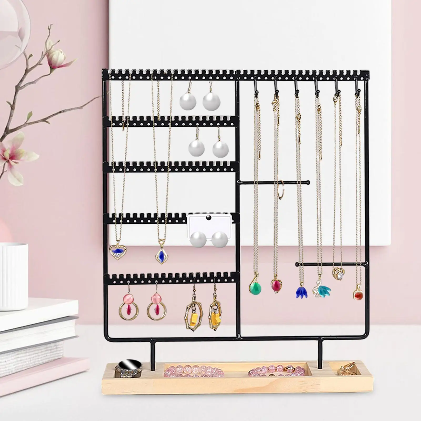 Jewelry Holder Organizer Pendants Countertop Jewelry Display Stand for Shopping Mall Photography Props Live Broadcast Dresser