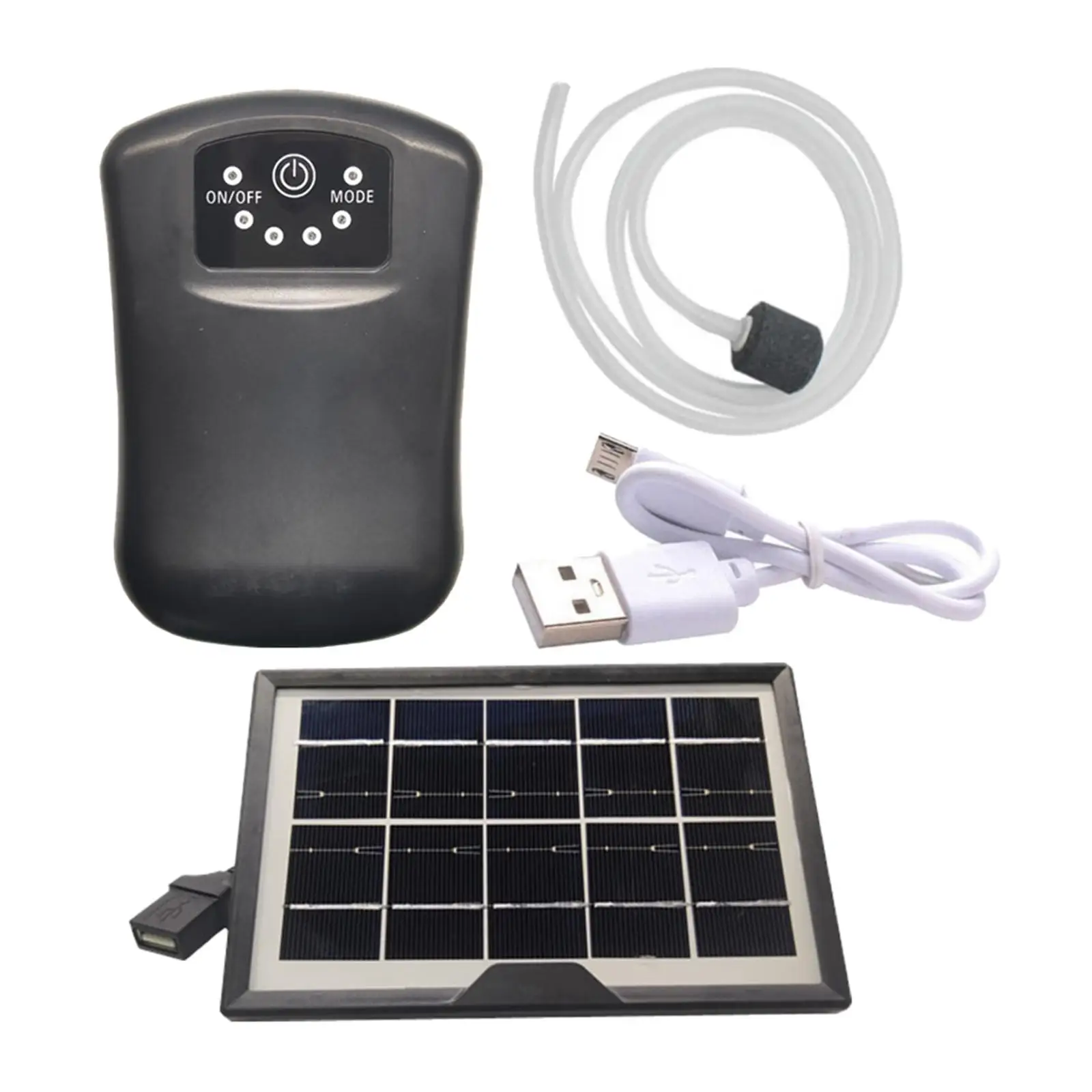 Outdoor Air Oxygen Pump Aerator Solar Oxygenator Aquarium Air Pump for Landscape Decoration