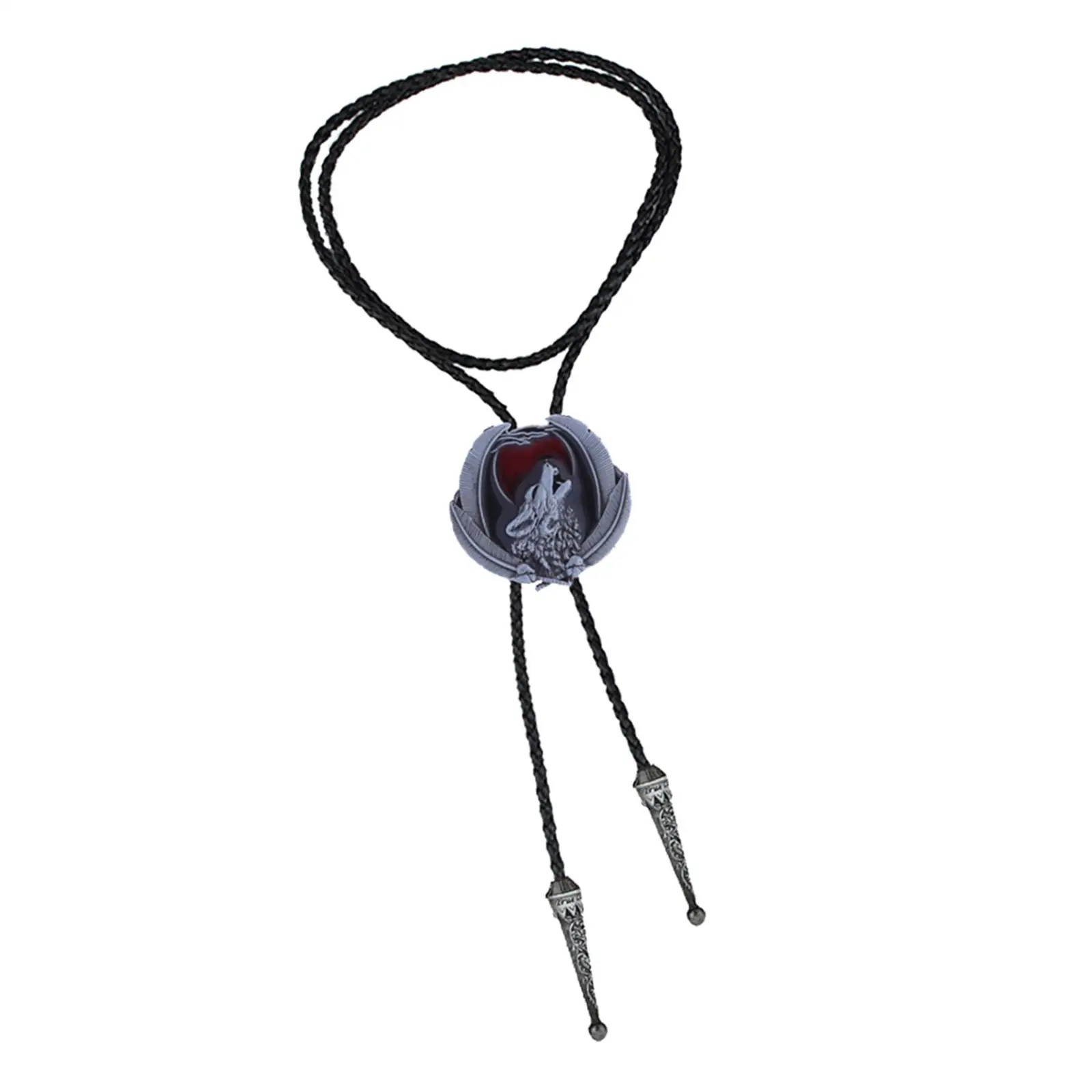 PU Leather Western Bolo Tie Necktie Neck Rope for Dresses Accessories