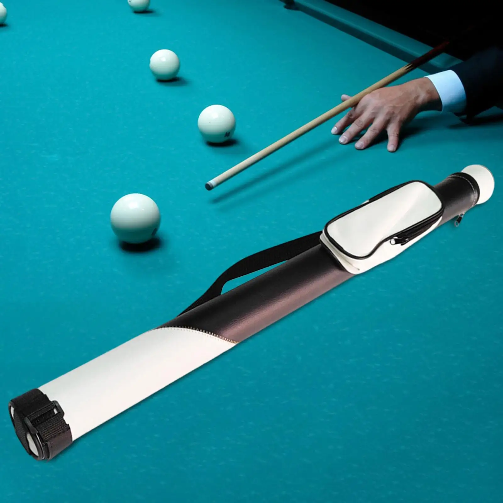 Pool Cue Case Billiard Pool Cue Bag Durable Portable Snooker Cue Storage Pouch for Snooker Club Billiard Stick Rod Accessories