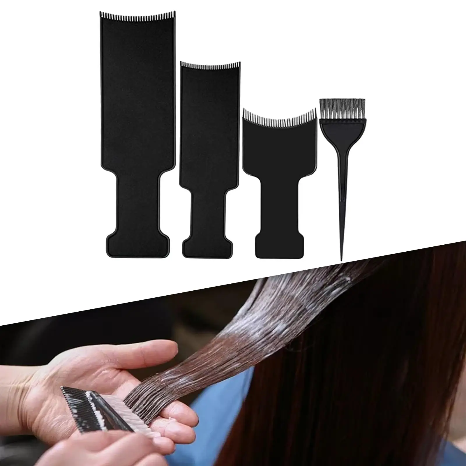 Hair Coloring Board Lightweight Tint DIY Tool Easy to Use Beauty Tool Coloring Comb for Home Highlighting Salon Shop Hairdresser