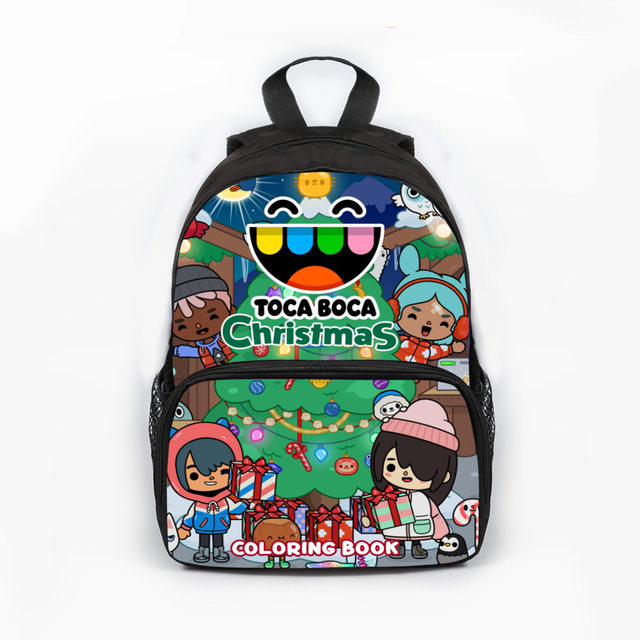 Harajuku Toca Boca 3D Backpack for Women Boys Girls Cartoon Canvas Japanese  Bag Toca Life World Game Men Fashion 12/16 Inch Bags - AliExpress