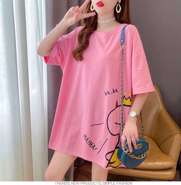 Cotton Short-Sleeved T-Shirt Women′ S Summer Round Neck Loose Large Size  Bottoming Shirt Outer Wear Half-Sleeved White Top T-Shirt Women - China  Cotton Women T Shirts and Custom Print Plain T Shirt