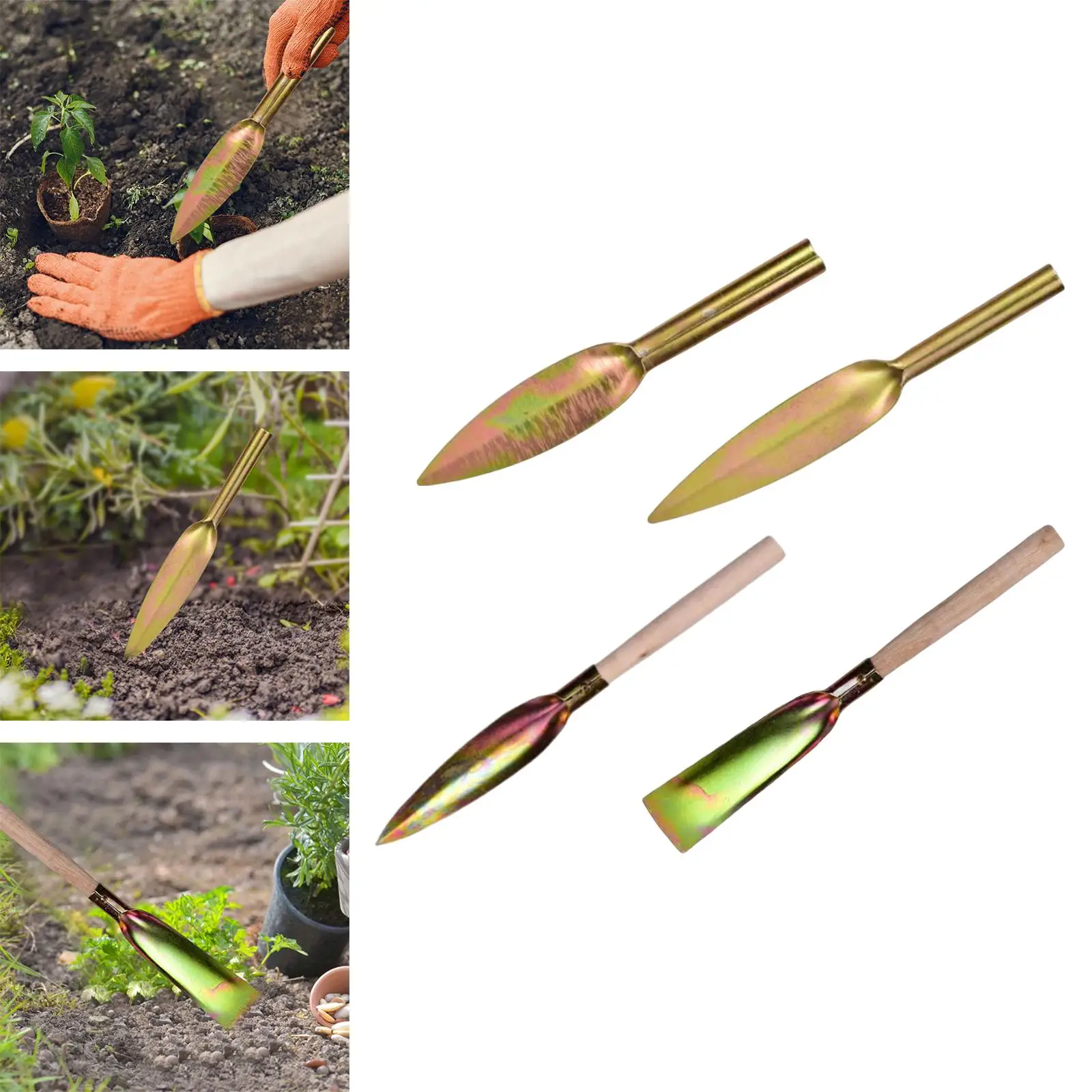 Leaf Shaped Hand Shovel Camping Hand Trowel Household Gardening Shovel for Garden Work Outdoor Loosening Soil Weeding Digging