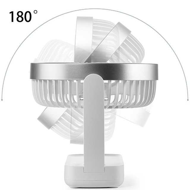 Desktop Fan Digital Display Usb Small Fan Rechargeable Long