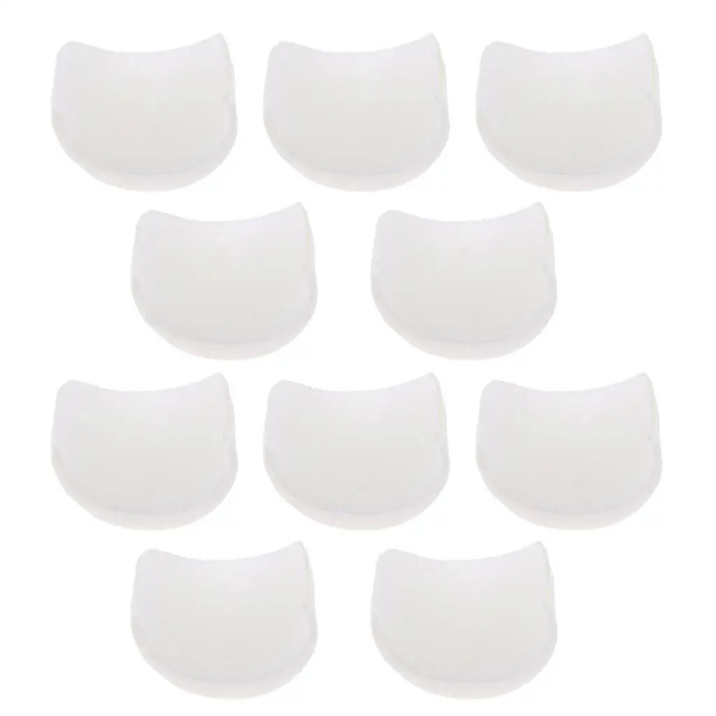 5 pairs of sponge shoulder pads dimensionally stable for sewing or with