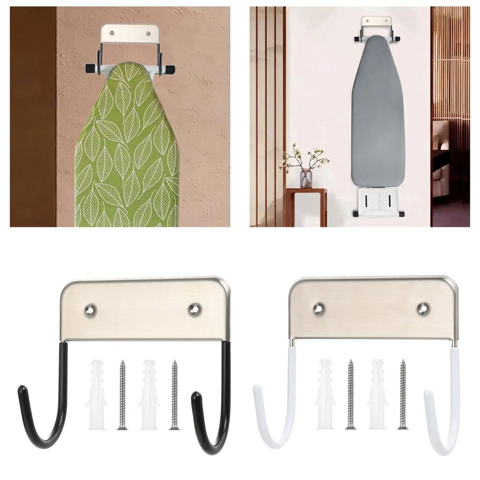 Household Ironing Board Holder Wall Hanging Bracket Stable Removable Hanger Home