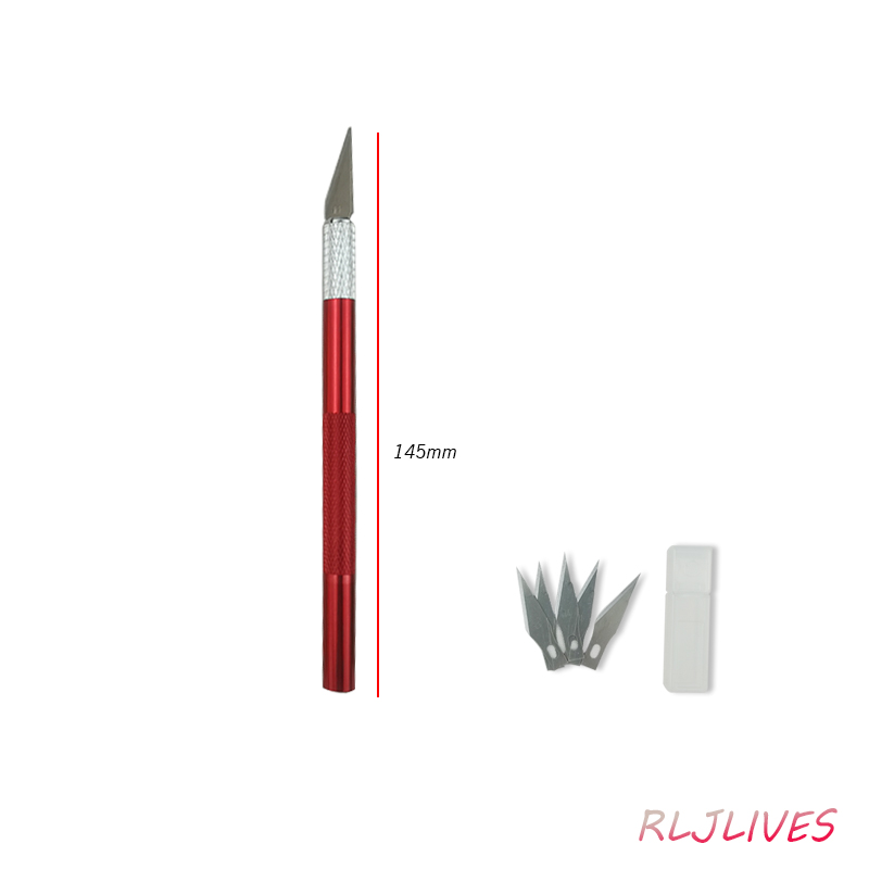 Leder-Schneidemesser mit Gravur, Rutschfester Gravierer, Lederhandwerk-Schnitzmesser mit Aluminiumstiel-Griff, Schneidewerkzeug – Detail 7