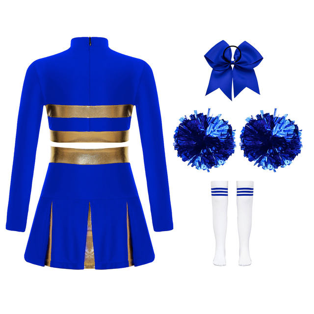 Royal Blue Cheerleader Outfit