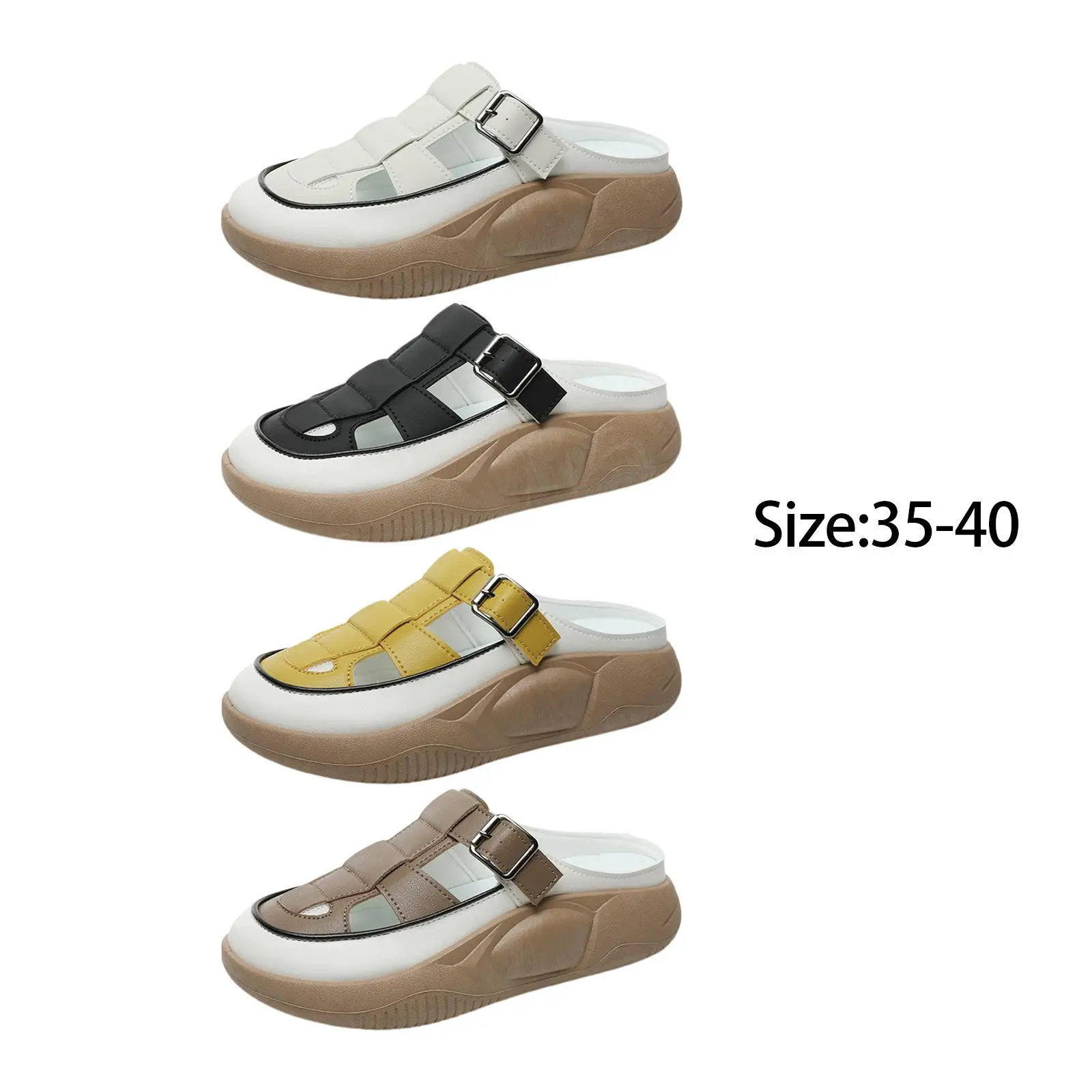 Slippers Platform with Buckle Comfortable House Slippers Lightweight andals for Outdoor Casual Shower Ladies Girls Travel