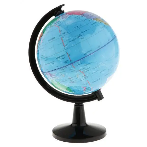 3xInteractive Globe Desktop World Map Spinning Globe for Study Kid`s Bedroom