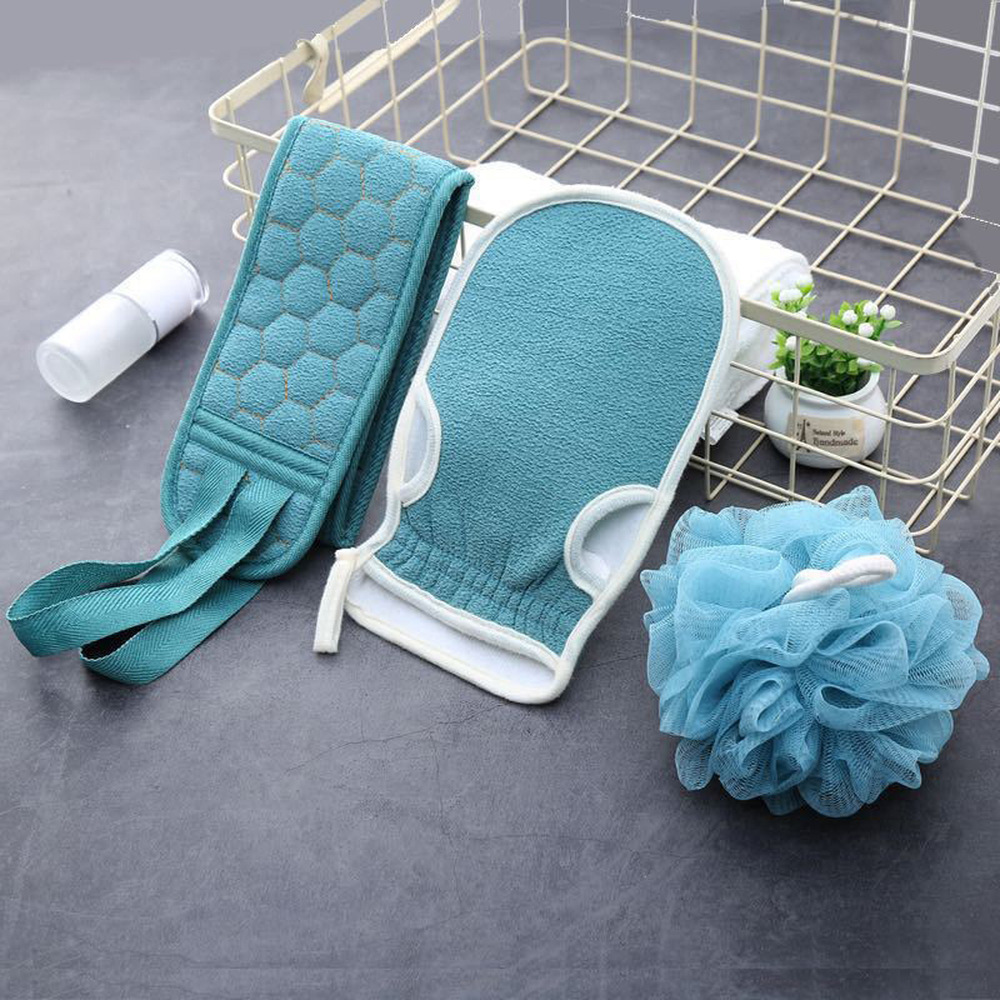 Best of 1 / 3Pcs Body Scrubber Bath Brush Shower Gloves Body Wash Exfoliator Exfoliating Scrub Towel Back Massager Bathroom Bathing Tools Reviews & Tips