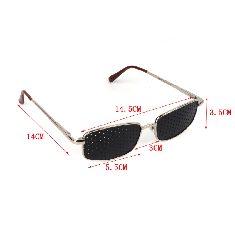 Metall Loch Brille Übung Brillen Sehvermögen Verbesserung Vision Training – Detail 4