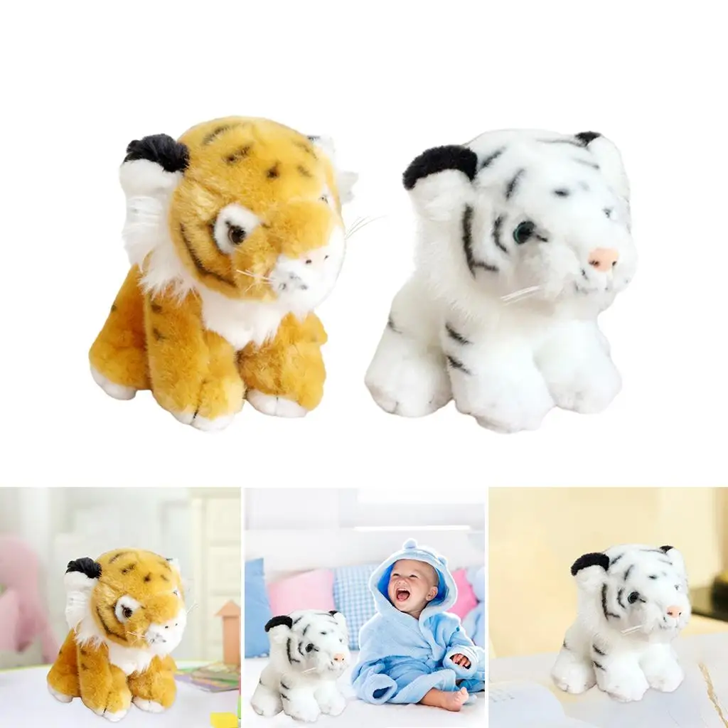 Creative Soft Tigers Plush Toys Staffed Animal Doll 15cm for Kids Parties