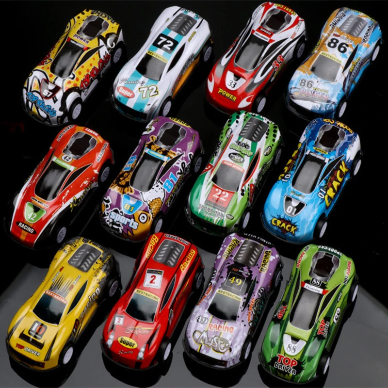 5pcs/lot Alloy Pull Back Vehicle Mini Inertia Racing Car Model Funny Cartoon Cars Toy Baby Kids Educational Birthday Gifts lego car sets