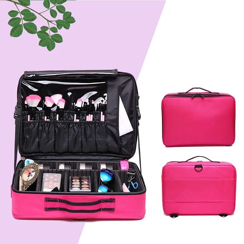 2023 New Portable Makeup Bag Professional Embroidered Nail Art Clapboard  Organizer Case Toolbox Cosmetic Bags for Women Q176 - AliExpress