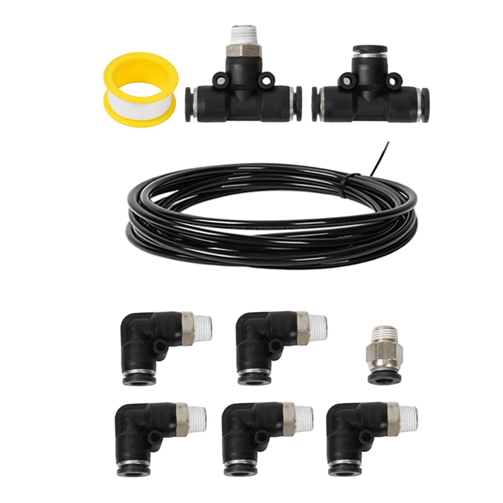 Wastegate Solenoid Connector Set Vacuum Fitting Kit for Vehicles Convenient Installation Automotive Accessories Durable Stable