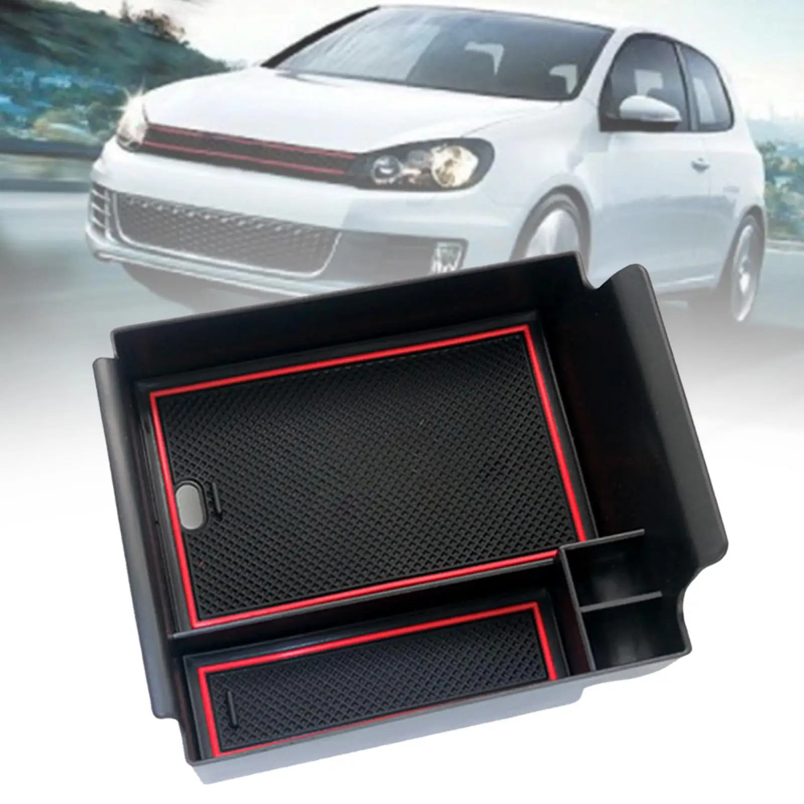 Automotive Center Console Armrest Storage Box ABS Keep Organized Container Lipstick Holder Keys 1Pcs for Byd Yuan Plus 2022