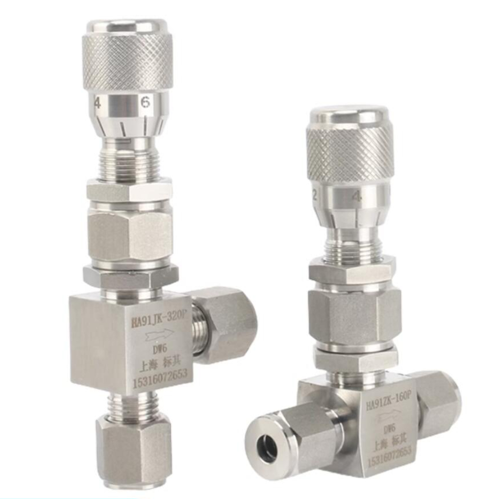 1/16 "1/2" 1/8 "1/4" 3/8 "2 3 4 6 8 10 12mm Rohr kompression anschluss 1/2 rostfreies Mikroregel-Dosier nadel ventil – Detail 1