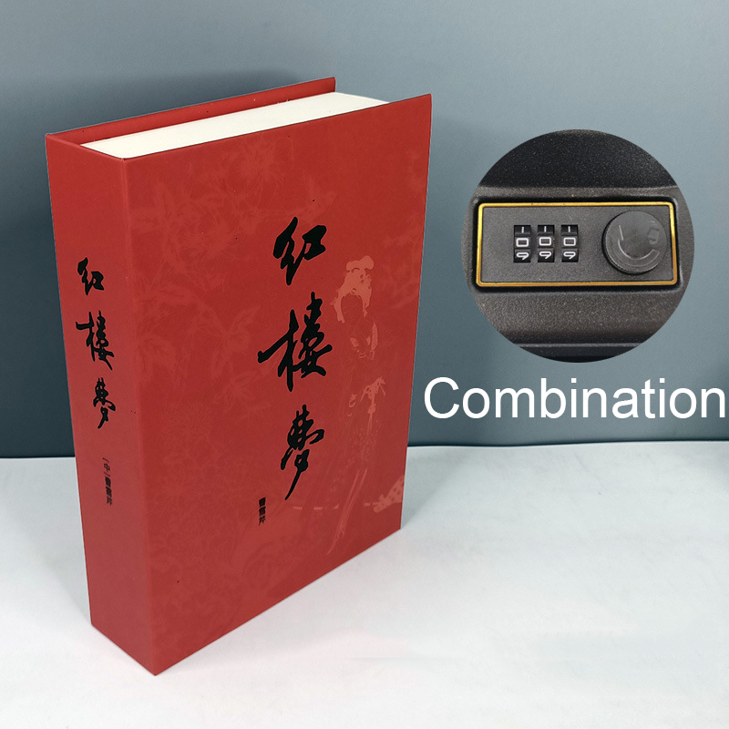 Boite a clé,Coffre-fort caché en métal, Simulation de livre, boîte d