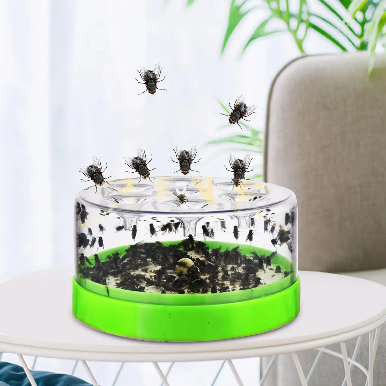Fly Catching Cage Clear Professional Fly Catcher Fly Traps Fly Repellence for Park Hotel Farm Camping Indoor Outdoor