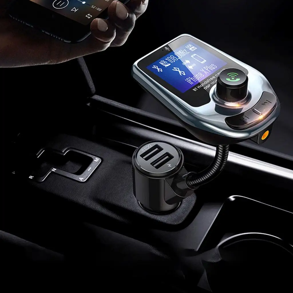 Hands-Free In-Car Bluetooth FM  Radio Adapter.0 Audio Players