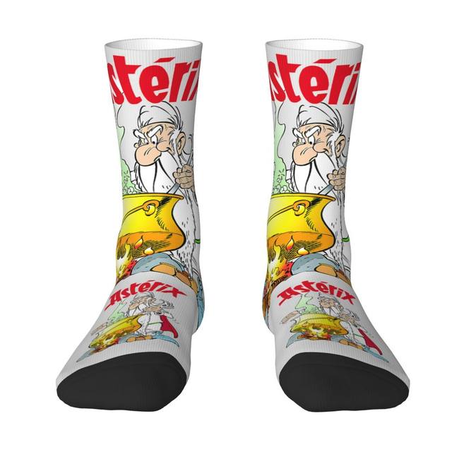 Novelty Printing Asterix And Obelix With Idefix Socks for