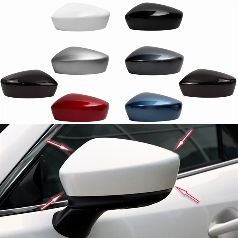 RKRLJX Door Mirror Covers Auto Side Mirror Lower Under Cover Rearview Mirror Housing Frame Fit For Mazda CX-5 CX5 2015 2016 Accessories Color : A Left 