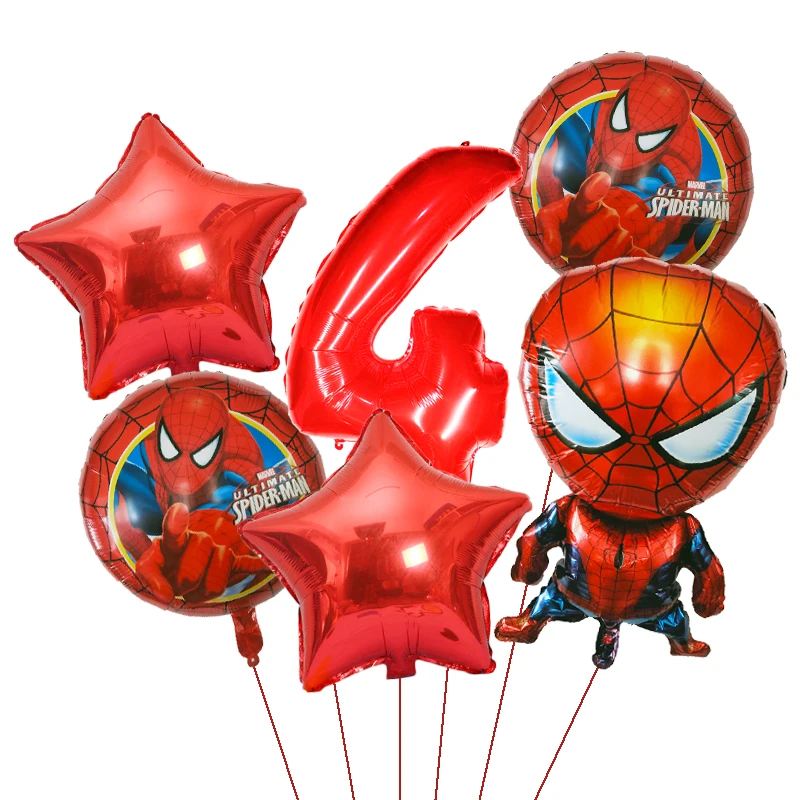 Marvel Super Hero Spiderman Kids Birthday Party Decoration Balloons