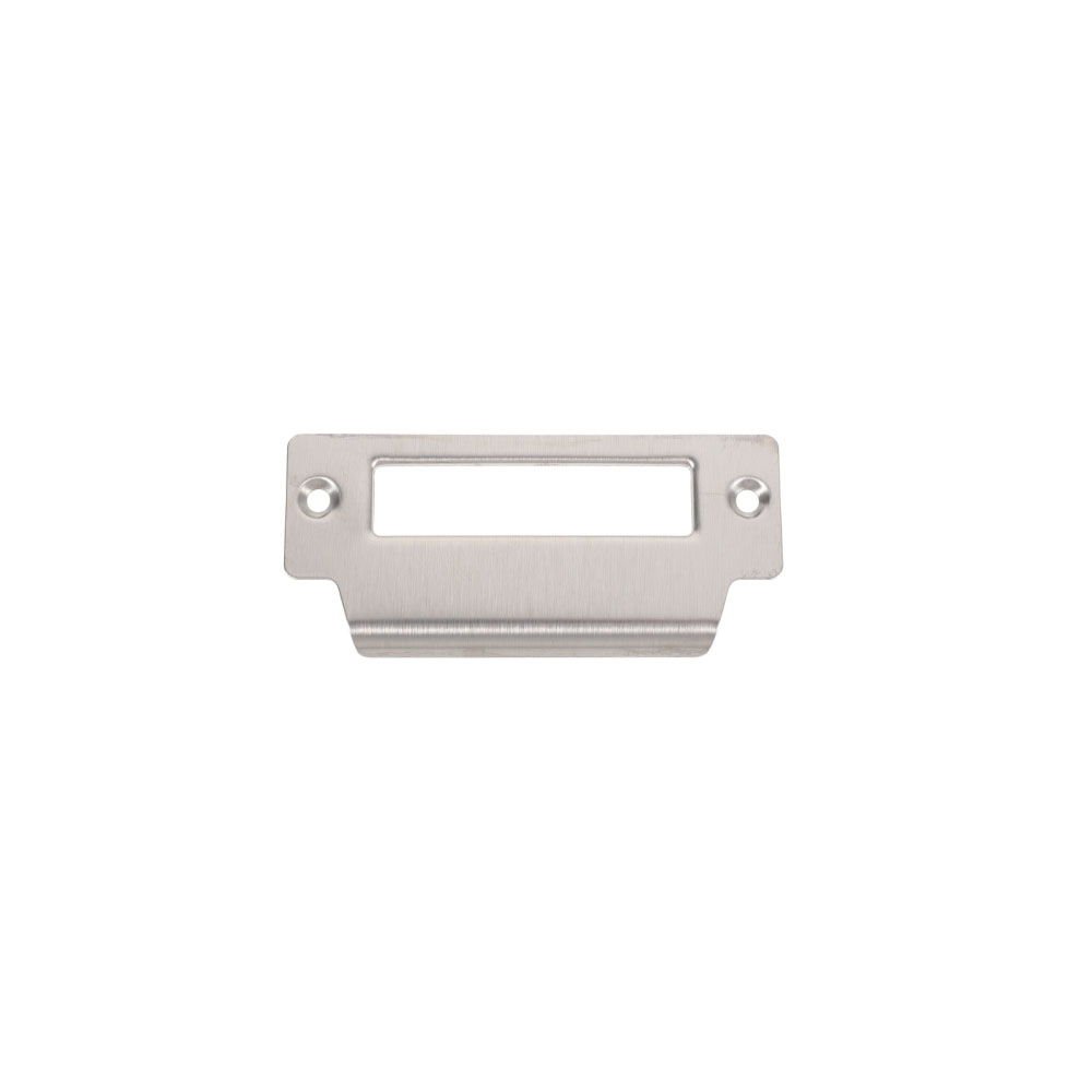 Description Picture 2 of item4 Inch Stainless Steel Plated Strike Plate for Wood / Metal Door Jamb, Latch Strike Door Reinforcement Plate Hasp Latch Lock