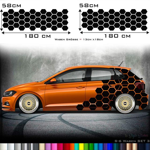Asudaro Lot De 2 Autocollants Décoratifs Pour Voiture, En Nid D