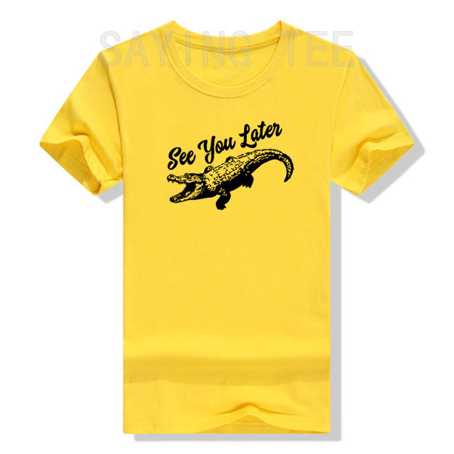 Alligator Animals Bite You Later Alligator Funny Hawaiian Shirt