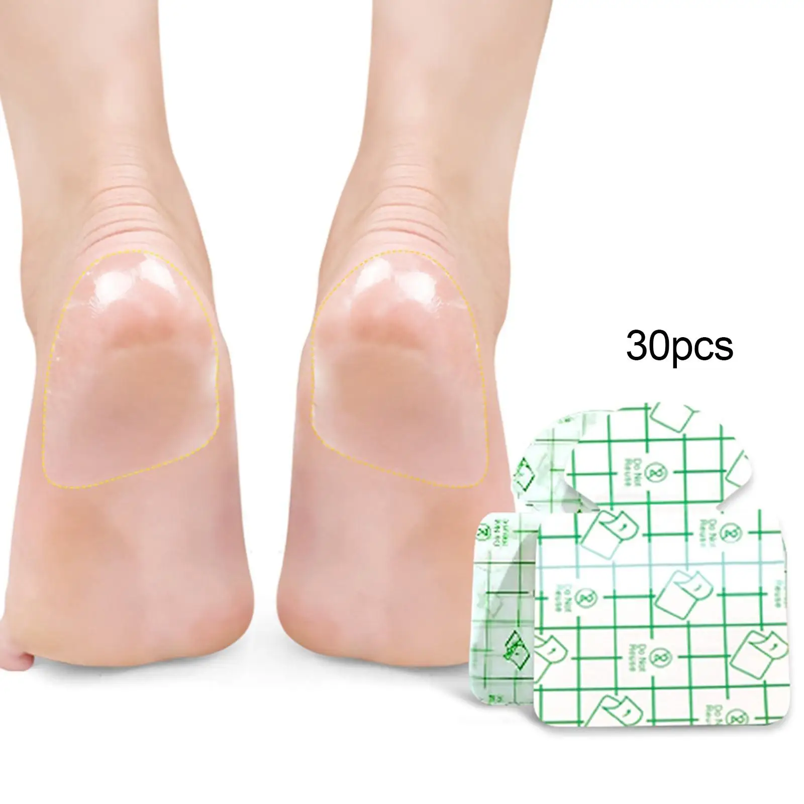 30Pcs Heel Protector Sticker Anti Wear patch Heel Sticker for Sandals Men Women