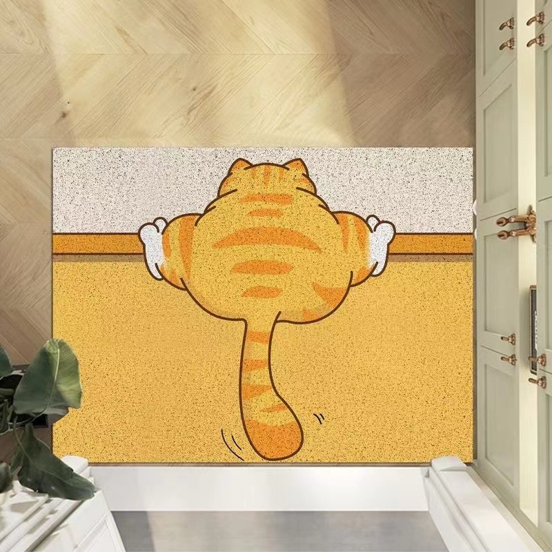 Amarelo Big Orange Cat Shaped Lavável Raspagem