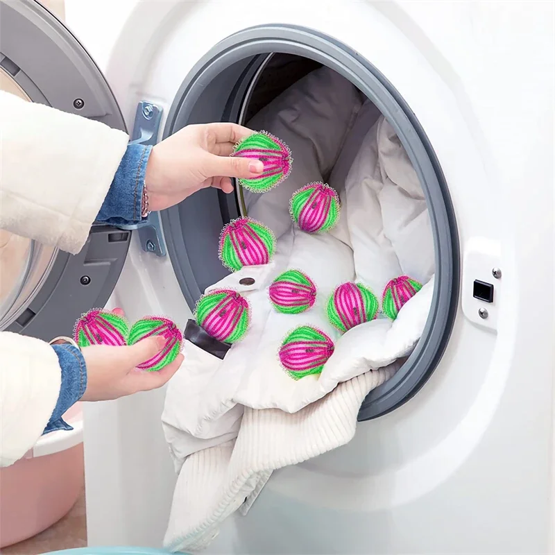 Description Picture 2 of item1/18Pcs Hair Remover Laundry Ball Portable Clothes Pet Lint Grab Hair Catcher Ball Washing Machine Hair Remover Cleaning Balls
