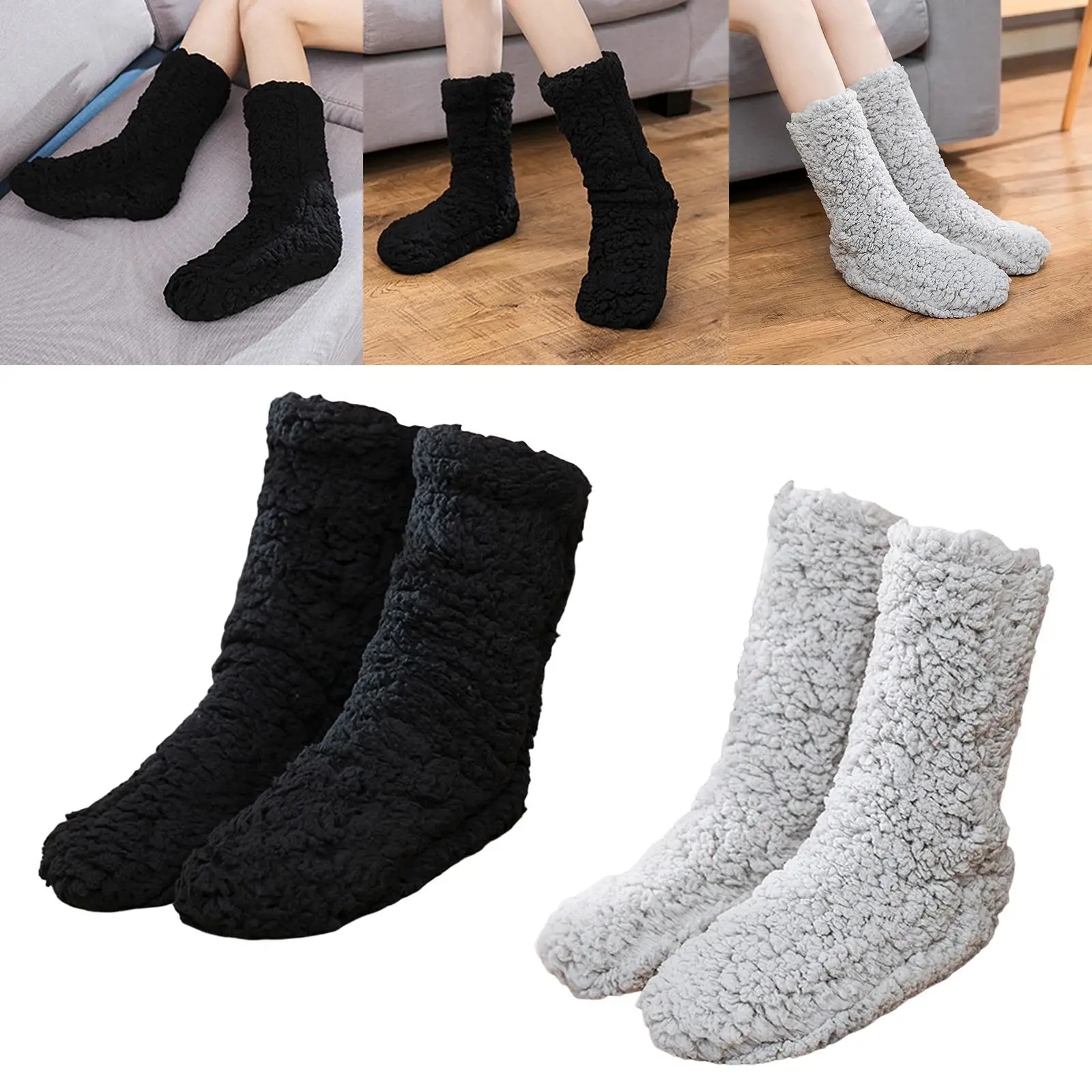 Winter Warm Socks Thermal Socks Indoor Slippers Thicken Soft Comfortable
