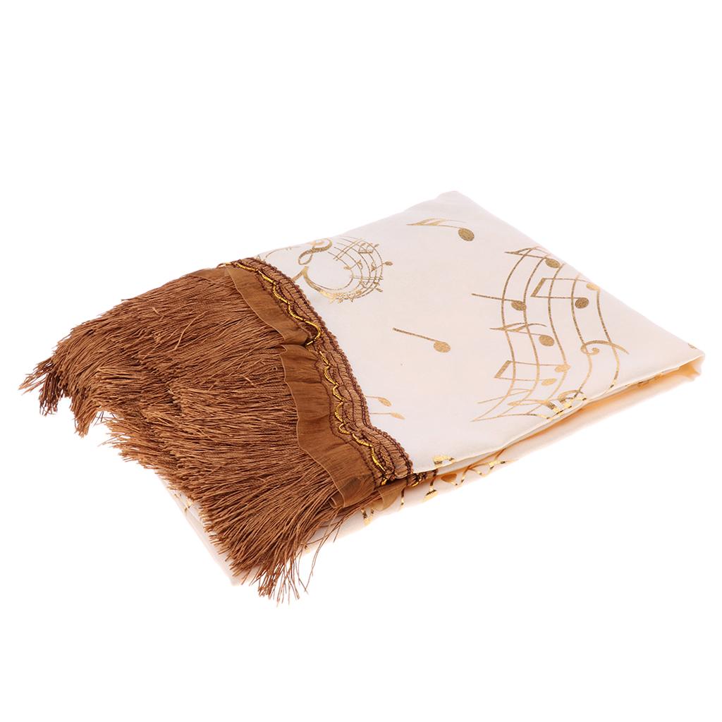 Upright Piano Dusting Cover Towel - Tassel - 151x 35x 120cm /59.45x 13.78x 47.24 inch