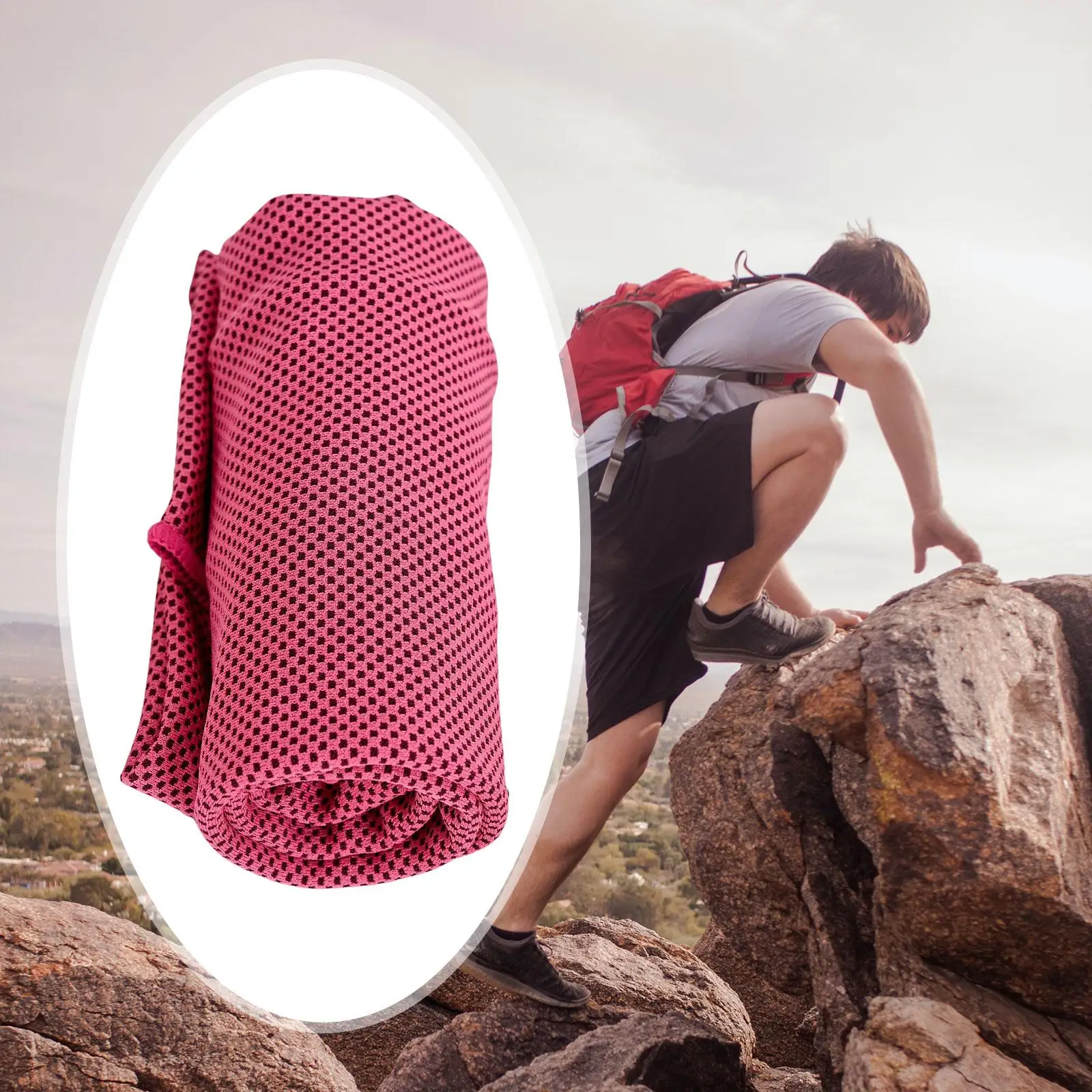 Cool Towel Washcloth Soft Breathable Chilly Towel Cooling Towel for Outdoor Activities Fitness Basketball Workout Swimming