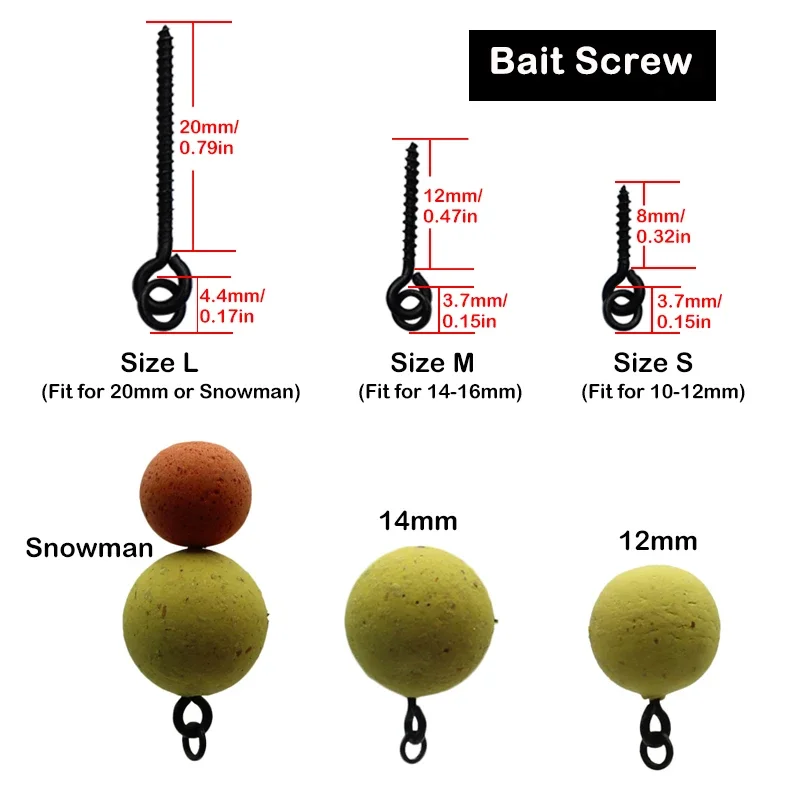 Karpfen Angeln Zubehör Pop Up Boilies Köder Schraube Wirbel Für Angelhaken Köder Casting Ronnie Karpfen Rigs Tackle Ausrüstung – Detail 2