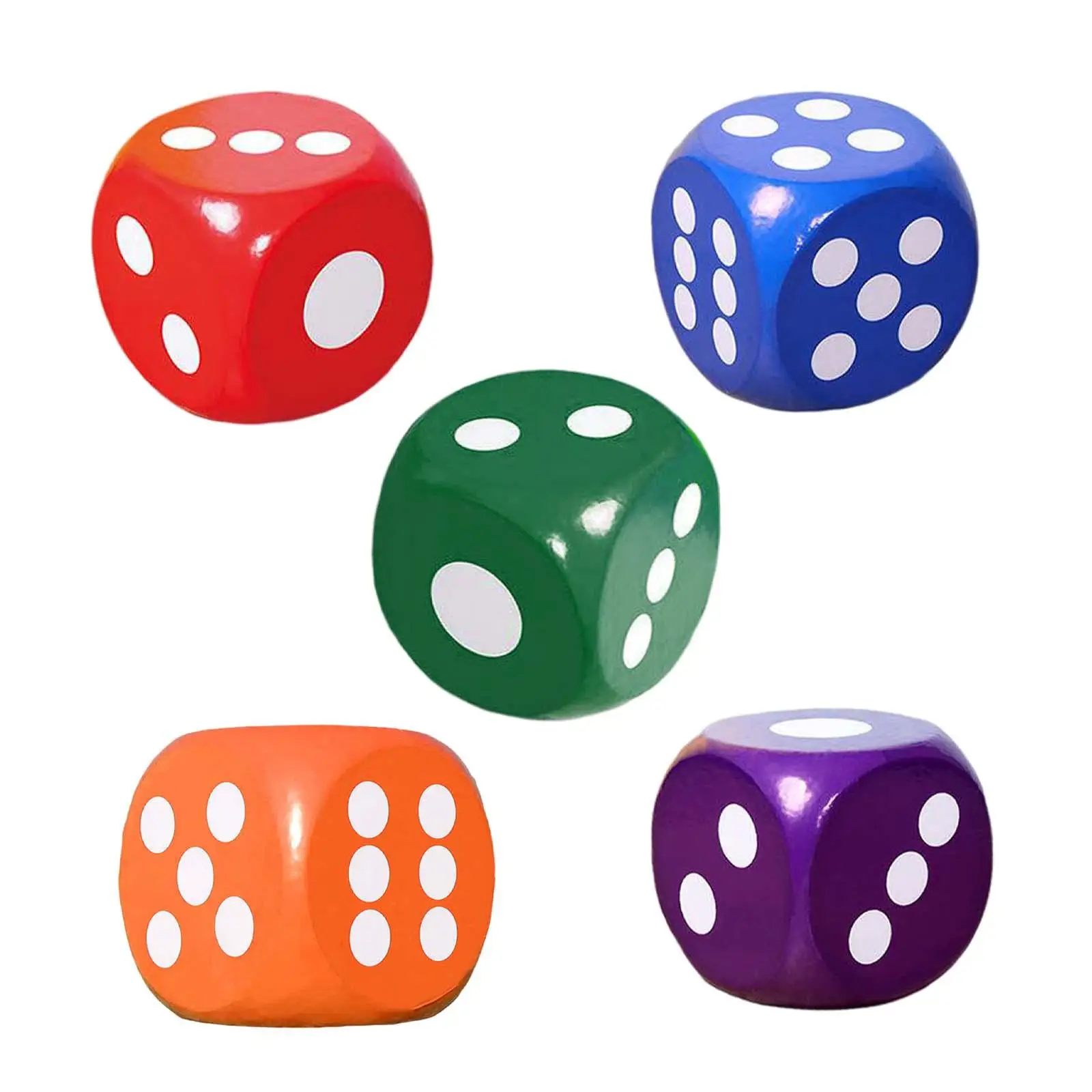 20cm Large Foam Dice 6 Sided Dot Dice Soft Foam Dice Early Math Skills for Kid Educational Toys Carnival School Supplies