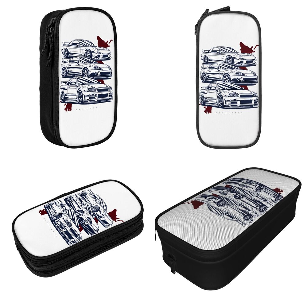 JDM Drift RX-7 Pencil Case, Japonês GTR