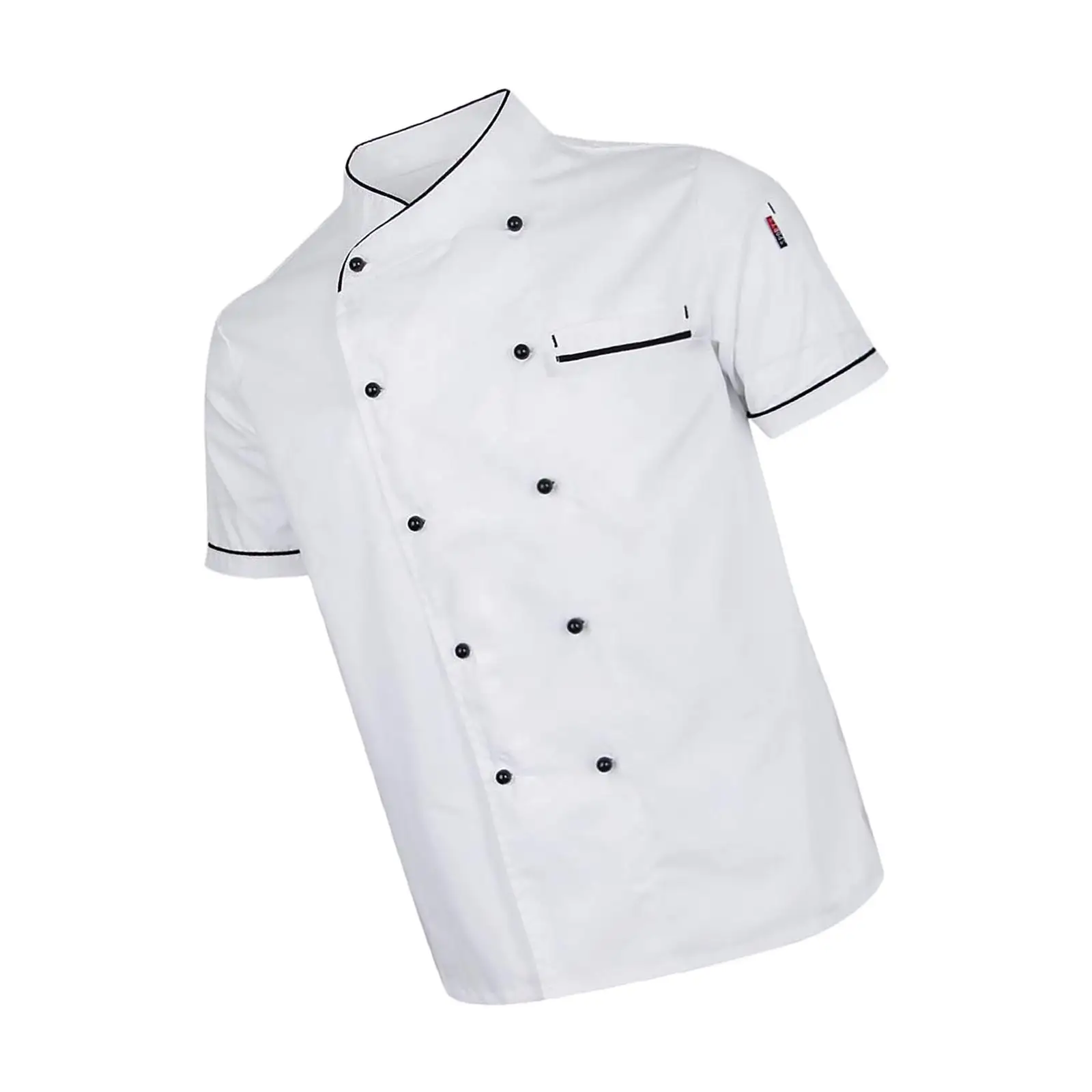 Chef Jacket Short Sleeve Uniform for Restaurant Kitchen Culinary School